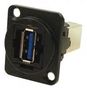 USB ADAPTER, USB 3.0 A-B RCPT, BLACK CP30210NMB
