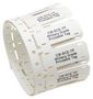 CABLE MARKER, PO, 6.4MM X 50.8MM, WHITE CM-SCE-TP-1/4-6H-9