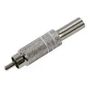 RCA Plug (Nickel/White) JR1620+S-WH-ROHS/2PCS/BAG