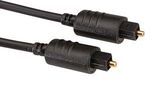 AUDIO CABLE, TOSLINK PLUG, 2M, BLACK 11.09.4382