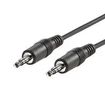 AUDIO CABLE, 3.5MM STEREO PLUG, 1M, BLK 11.09.4501