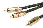 AUDIO CABLE, 3.5MM-RCA X 2 PLUG, 2.5M 11.09.4273