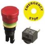 E-STOP SW, DPST-NC, 250V, QC/SOLDER A01ES-DF1+A0154B-D+A01YL1