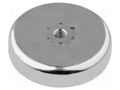 Magnet: permanent; hard ferrite; 290N; Ø: 63mm; H: 14mm; steel ELESA+GANTER GN50.4-HF-63-M8