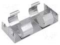 Holder; D,R20; Batt.no: 4; screw; aluminium KEYSTONE KEYS158