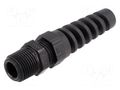 Cable gland; with strain relief; NPT3/8"; IP68; polyamide; black LAPP BS-3/8NPT-BK