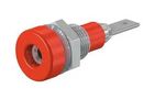 BANANA JACK, 2MM, 10A, QC, RED 23.0030-22