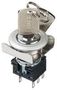 KEYLOCK SWITCH, DPDT, 2 POS, 5A, 250VAC LBW6MK-2ST6B