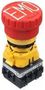 E-STOP PB SW, DPST-NC, 5A, 125V, SCREW XW1E-BV402MFRH-EMO