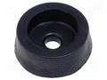 Foot; H: 5mm; black; rubber; Dim: Ø14mm; Ømount.hole: 2.9mm MASZCZYK KM-NOGA-GUMA