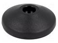 Foot; Base dia: 39mm; polyamide; H: 12.4mm; Mount.hole diam: 10mm FATH FA-098M040KG