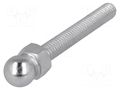 Pin; M6; steel; Ø: 10mm; Plating: zinc; Thread len: 40mm FATH FA-098MM06040M