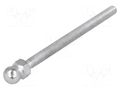 Pin; M6; steel; Ø: 10mm; Plating: zinc; Thread len: 80mm FATH FA-098MM06080M