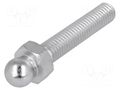 Pin; M8; steel; Ø: 10mm; Plating: zinc; Thread len: 40mm FATH FA-098MM08040M