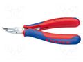 Pliers; curved,half-rounded nose; Pliers len: 115mm KNIPEX KNP.3542115