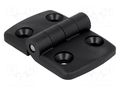 Hinge; Width: 72mm; polyamide; black; H: 48mm FATH FA-095K3535F00