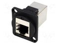 Coupler; FT; Cat: 5e; shielded; 8p8c; RJ45 socket,both sides CLIFF CP30220S