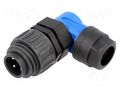 Connector: circular; plug; for cable; PIN: 4; male; screw terminal AMPHENOL C01620K00310010