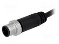 Connector: M12; plug; PIN: 3; male; A code-DeviceNet / CANopen; 1m AMPHENOL LTW 12-03AMMM-SL7A01