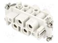 Connector: HDC; contact insert; female; S-K; PIN: 6(4+2); 4+2+PE MOLEX MX-936010213