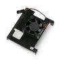 Case-heat sink + fan - Alloy Heatsink for Raspberry Pi 4B - aluminum - black DNG-18128 5904422360399