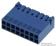 RCPT HOUSING, 16POS, POLYESTER, BLUE 65239-008LF
