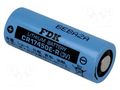 Battery: lithium; 4/5A,CR8L; 3V; 2400mAh; non-rechargeable FDK BAT-CR17450E-R