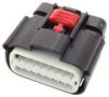 HOUSING CONN, RCPT, 16POS, PBT GF, BLACK 15514473