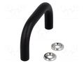 Holder; steel; black; H: 35mm; Mounting: M4 screw; Holes pitch: 55mm ELESA+GANTER GN425-8-55-SW