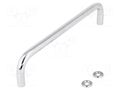 Holder; steel; chromium plated; H: 43mm; Mounting: M5 screw; GN 425 ELESA+GANTER GN425-10-180-CR