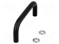 Holder; steel; black; H: 43mm; Mounting: M5 screw; GN 425; Ø: 10mm ELESA+GANTER GN425-10-100-SW