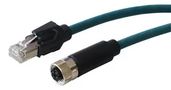 SENSOR CORD, 8P M12 RCPT-RJ45 PLUG, 2M PXPTPU12FBF08XRJ020PU