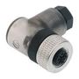 SENSOR CONNECTOR, M12, RCPT, 4POS, CABLE ELWIKA 4012 PG7 TO