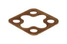 FLAT GASKET, EPDM, RECTANGULAR CONN GSA 200-7