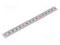 Ruler; figures horizontally arranged,L,self-adhesive; W: 11mm ELESA+GANTER GN711-KUS-150-W-L