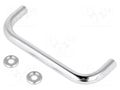 Holder; chromium plated steel; chromium plated; H: 35mm; GN 425 ELESA+GANTER GN425-8-88-CR