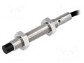 Sensor: inductive; OUT: PNP / NO; 0÷4mm; 10÷30VDC; M8; 2m; IP67 OMRON E2BS08LN04WPB12M