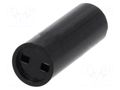 Spacer sleeve; LED; Øout: 5mm; ØLED: 3mm; L: 16mm; black MENTOR MR-2818.3160