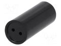 Spacer sleeve; LED; Øout: 7.5mm; ØLED: 5mm; L: 9mm; black MENTOR MR-2819.5090