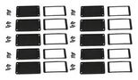 END PLATE, ALUMINIUM, ENCLOSURE AT180 BLACK 50M X 50MM