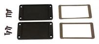 END PLATE, ALUMINIUM, ENCLOSURE AT180 BLACK 50M X 50MM