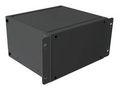 RACK MOUNT CABINET, 3U, ALUM, BLACK RMCS9058BK1