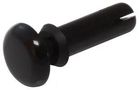 SNAP RIVET, NYLON 6, 5.2MM, BLACK, PK100 SR 5075B