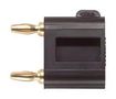 MINIATURE DOUBLE BANANA PLUG, 5A, BLK 2244-0