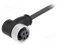 Connector: 7/8"; plug; 10m; female; PIN: 4; angled 90°; with lead HARTING 21349900496100