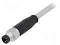 Connector: M8; male; PIN: 4; straight; with lead; plug; 2m; PVC HARTING 21348000481020