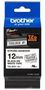PET FILM TAPE, ADHESIVE, BLACK ON WHITE TZES231