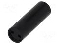 Spacer sleeve; LED; Øout: 5mm; ØLED: 3mm; L: 15mm; black MENTOR MR-2818.3150