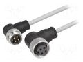 Cable: for sensors/automation; plug; 1m; PIN: 4; PVC HARTING 21349899495010