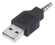 ADAPTER, USB A PLUG-3.5MM STEREO PLUG CLB-JL-8147